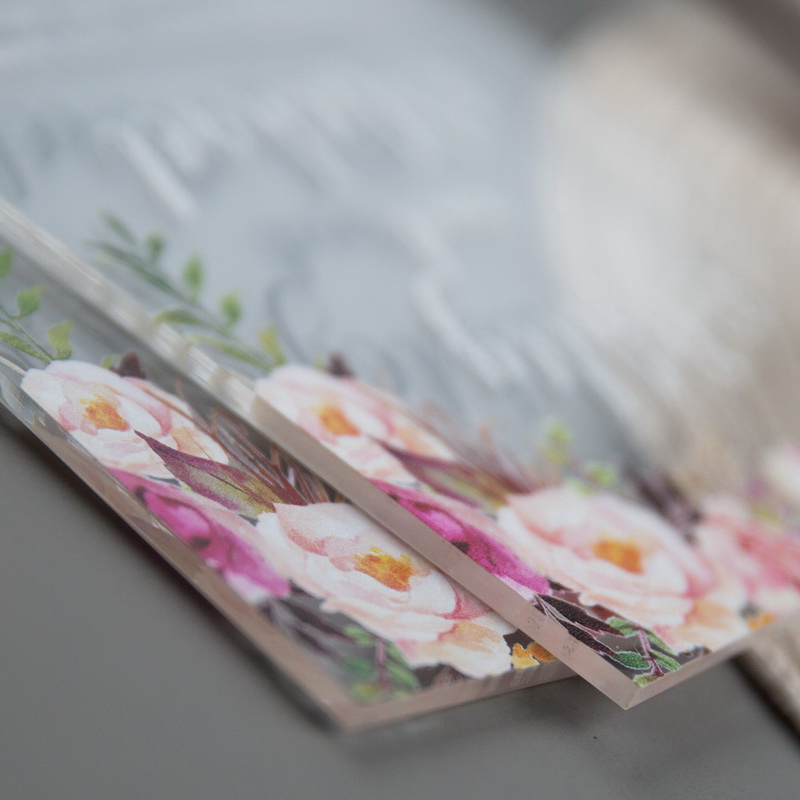 Acryl 2mm Muster Hochzeitskarte ACR - zum Schließen ins Bild klicken