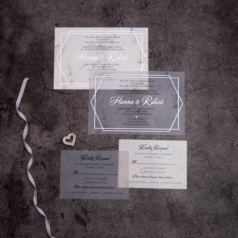 Hochzeitskarten mit Foliendruck WFSI0024