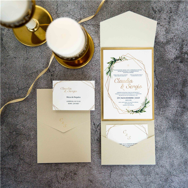 Pocket Fold Einladungen zur Hochzeit WPFA2115 - zum Schließen ins Bild klicken