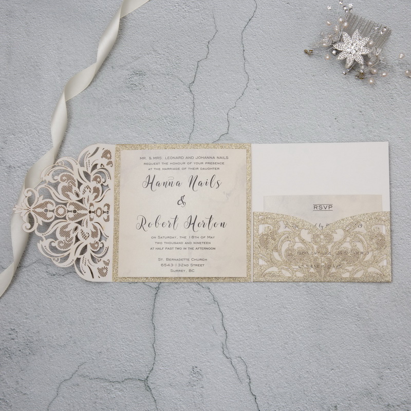 Glitter Papier Lasercut Einladungen Hochzeit Wpfc2126g Wpfc2126g 0 00 Gunstige Hochwertige Laserschnitt Hochzeitskarten Grosshandel Ukarten Wedding Cards Supplies Online