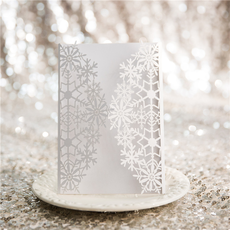 Lasercut Schneeflocke Winter Hochzeit WPL0154