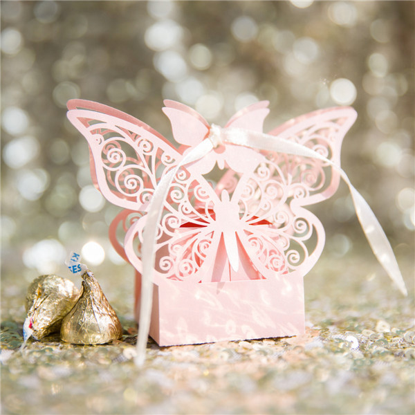 Lasercut Schmetterling Schachteln zur Hochzeit WSBC0001 - zum Schließen ins Bild klicken