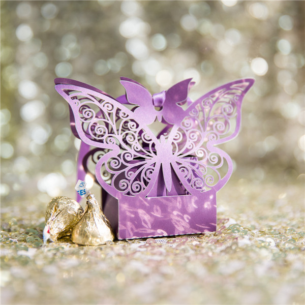 Lasercut Schmetterling Schachteln zur Hochzeit WSBC0001