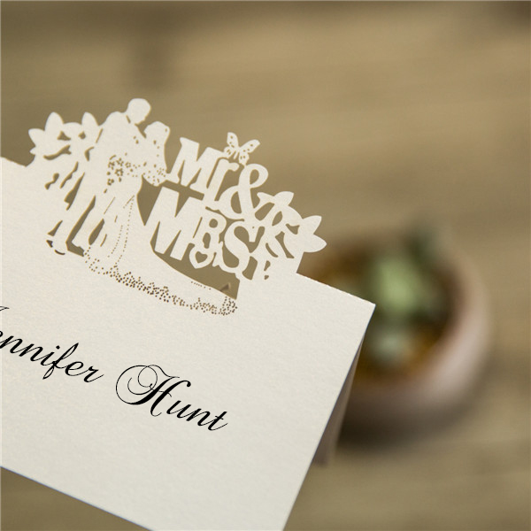 Mr. & Mrs. Brautpaar Platzkarten zur Hochzeit WSPC0006 - zum Schließen ins Bild klicken