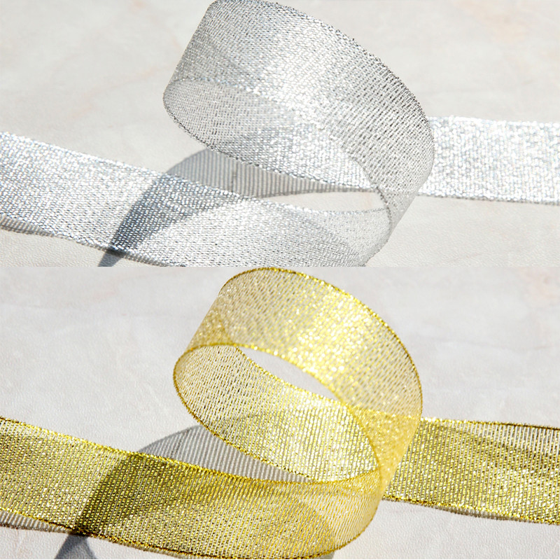 2cm Glitter Band Gold & Silber Dekoration CKSD01