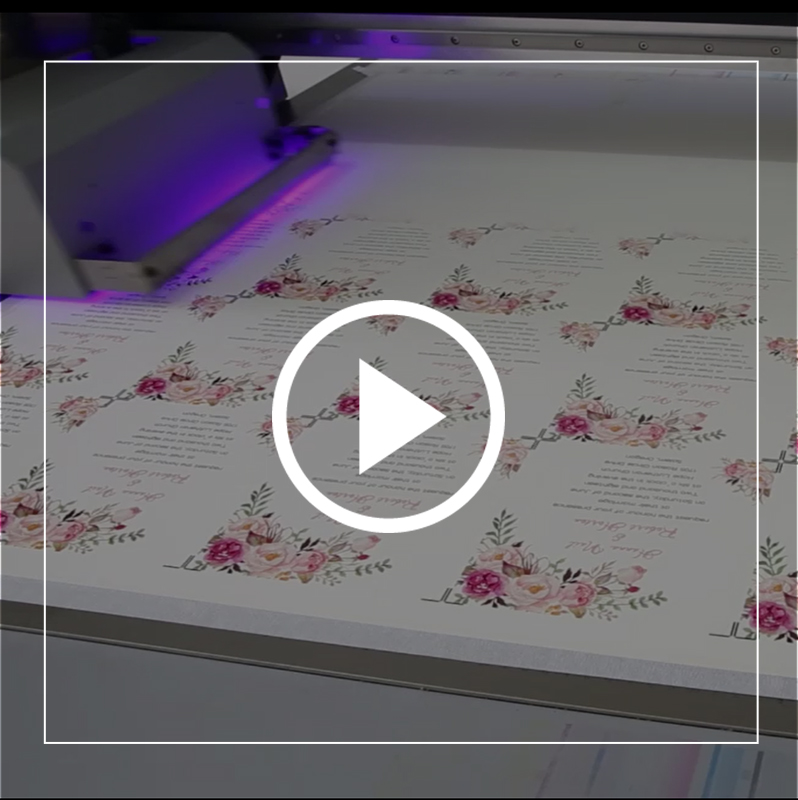 kundenspezifische Hochzeitskarten mit UV Druck