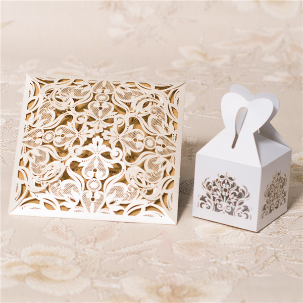 Lasercut Schachteln Hochzeit WBC0001