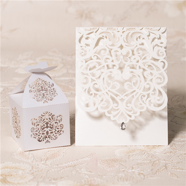 Lasercut Schachteln Hochzeit WBC0011