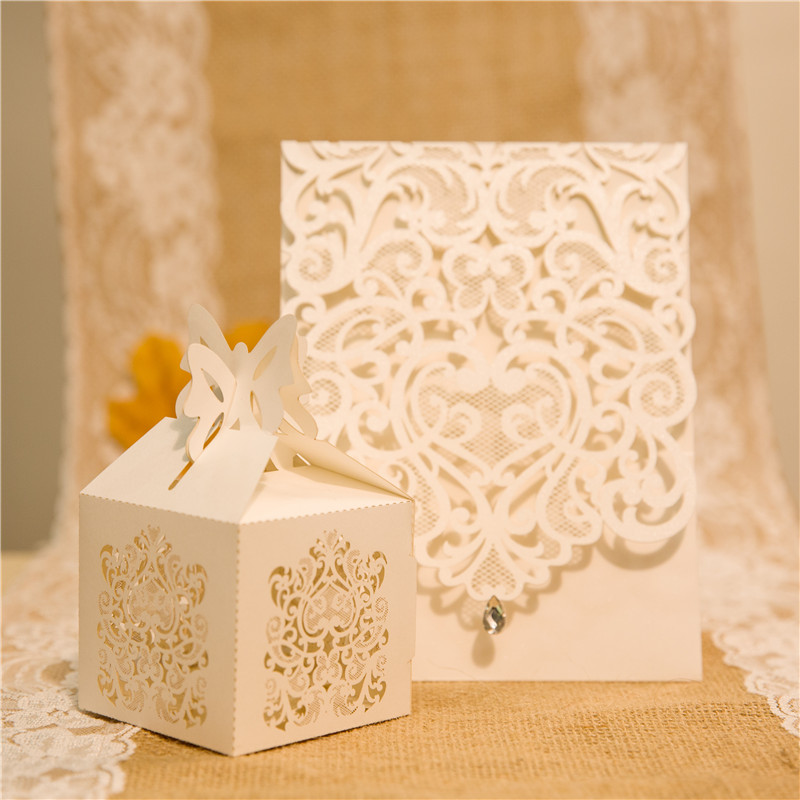 Lasercut Schachteln Hochzeit WBC0024