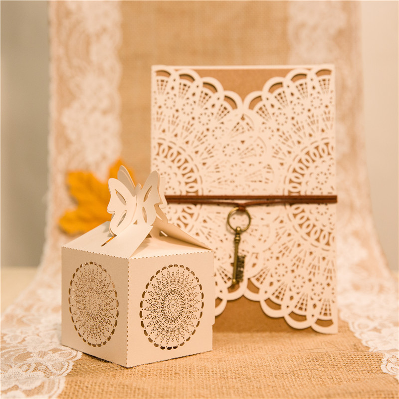 Lasercut Schachteln Hochzeit WBC0028