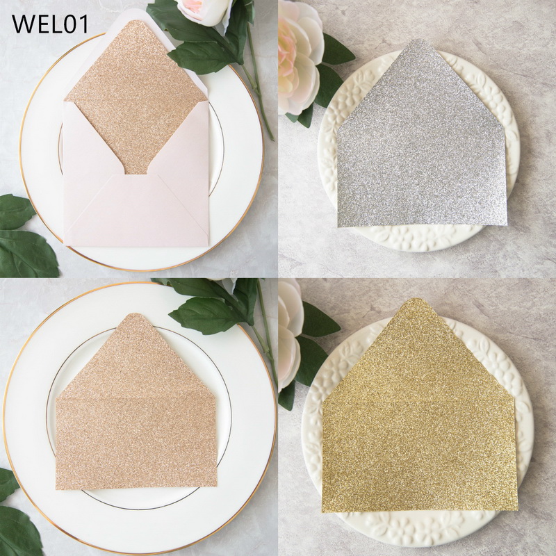 120g Umschlag Liner Glitter Papier WEL01/WEL02