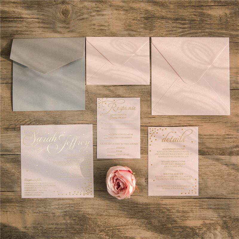 Pocket Fold Einladungen zur Hochzeit WPFE2119