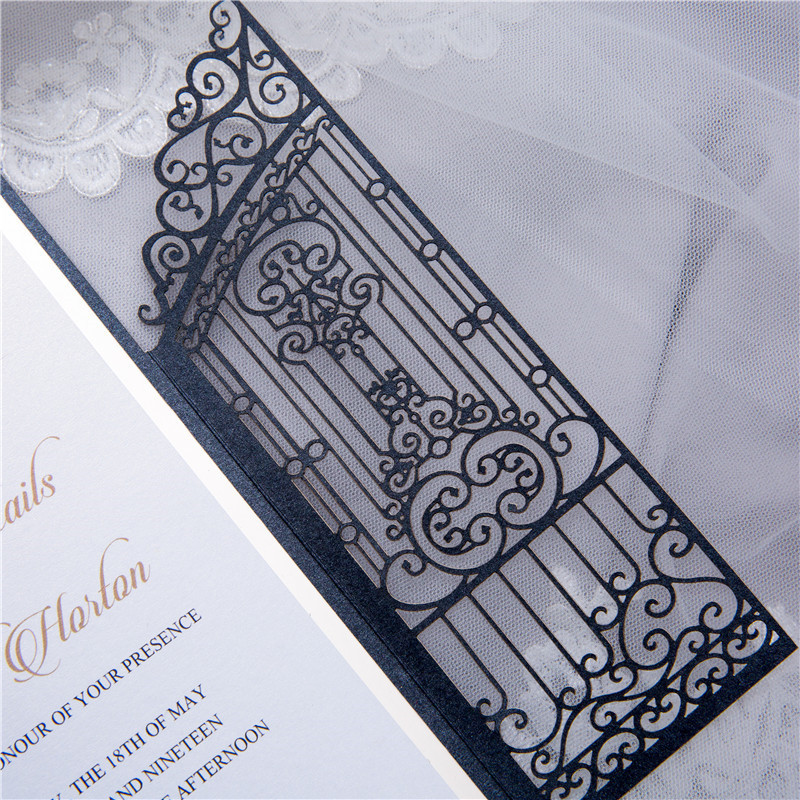 Lasercut Hochzeit Tuer Einladungen WPL0172