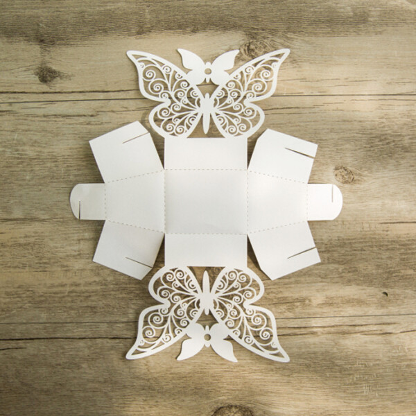 Lasercut Schmetterling Schachteln zur Hochzeit WSBC0001