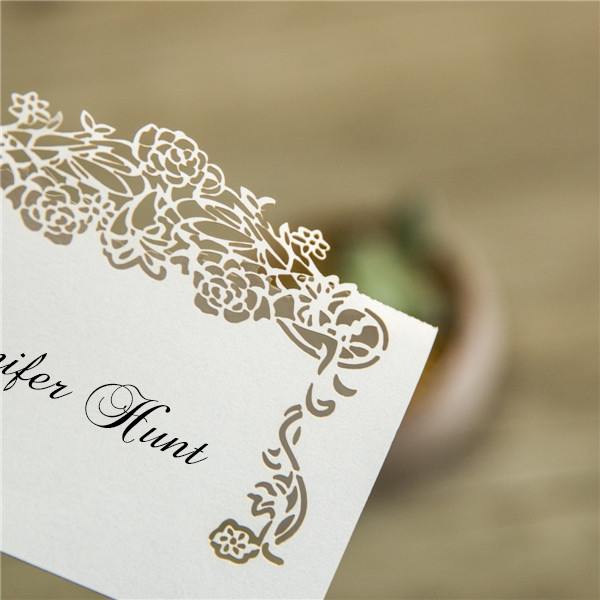 Romantische Rose Platzkarten zur Hochzeit WSPC0005 - zum Schließen ins Bild klicken